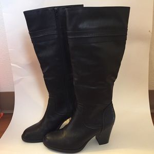 Black Knee High Boots Size 7